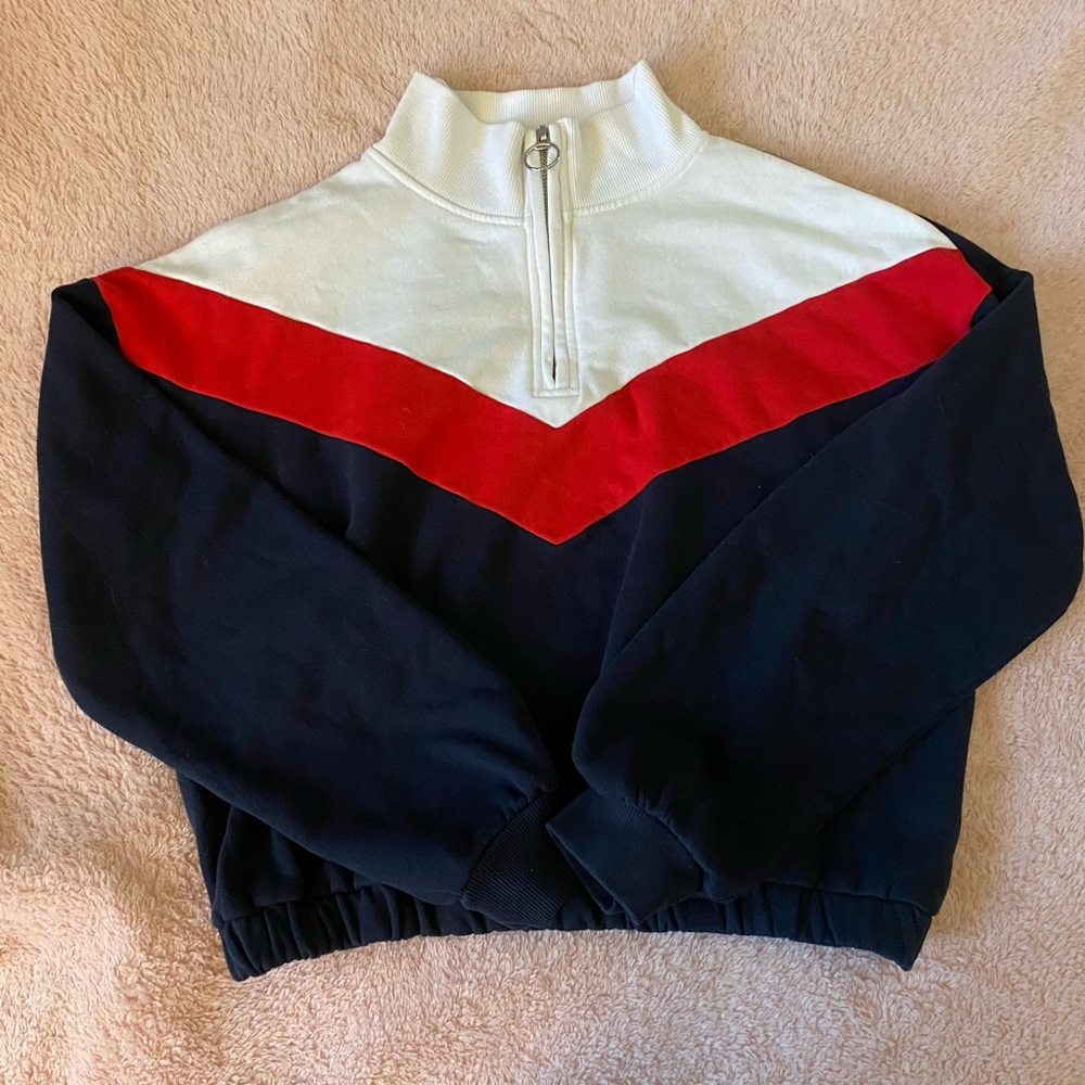 Girls 3 Toned Quarter Zip